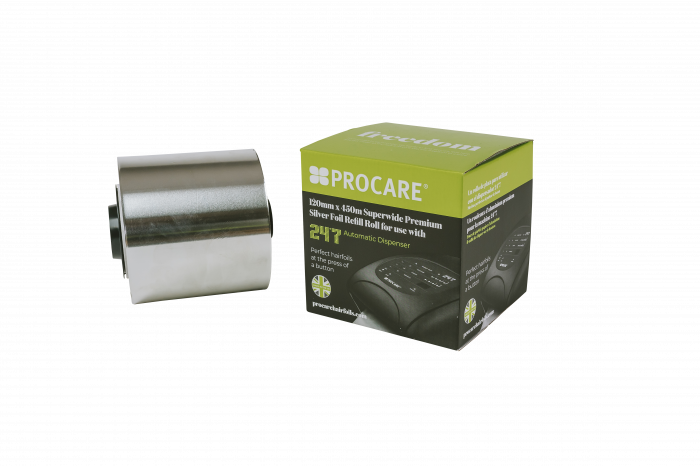 FOLIE ALUMINIU ROLA 120MM x 450M PENTRU DISPENSER 24*7