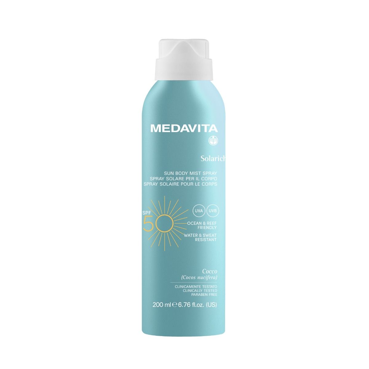 SPRAY DE CORP PARFUMAT SP50, TEXTURA ULTRA USOARA 200ML